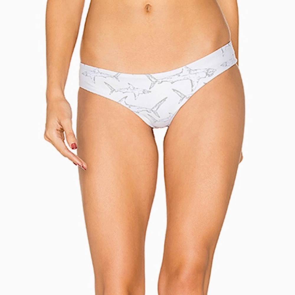 Boys + Arrows Kiki Bikini Bottom in Shark Bait